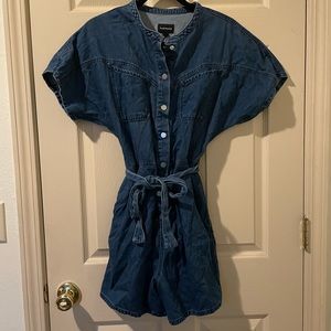 Denim romper Size M fits like L